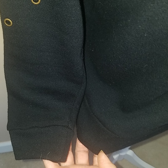 Venus black top with rivets & zipper accents - Picture 8 of 8